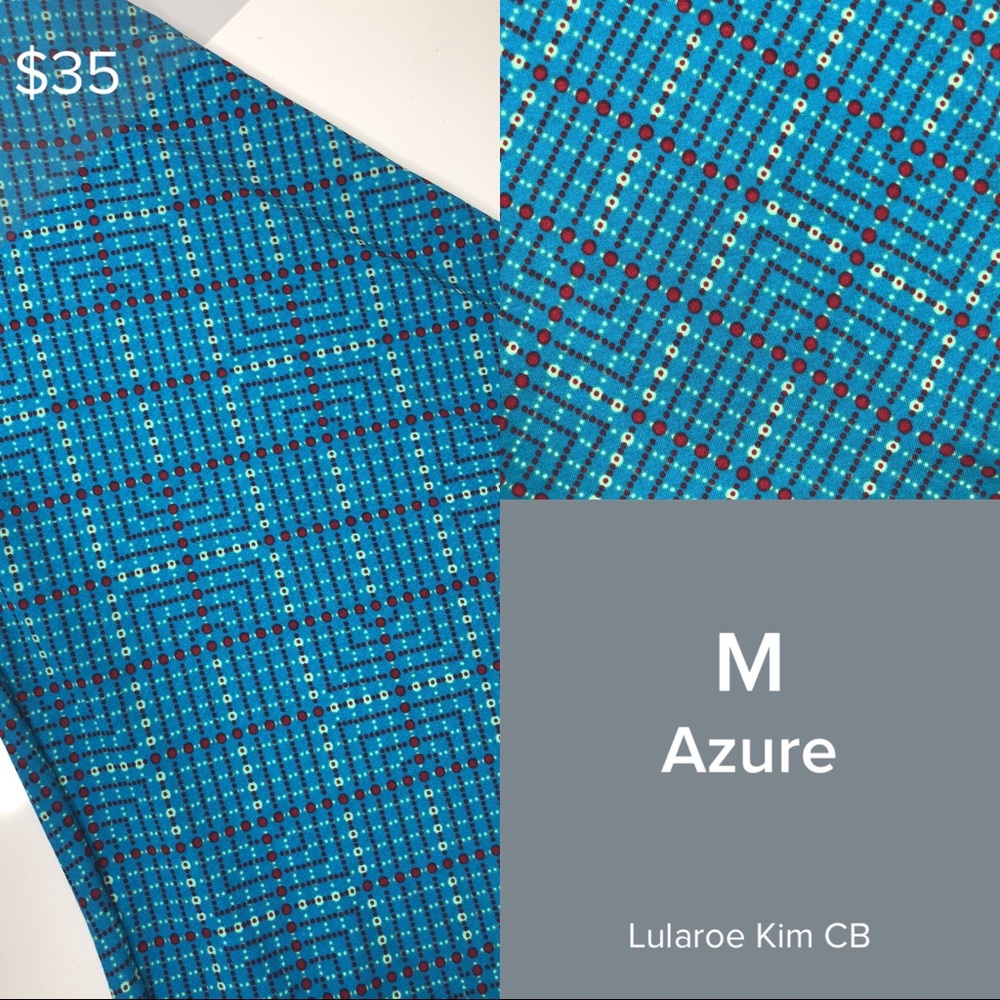 Lularoe medium azure a line skirt